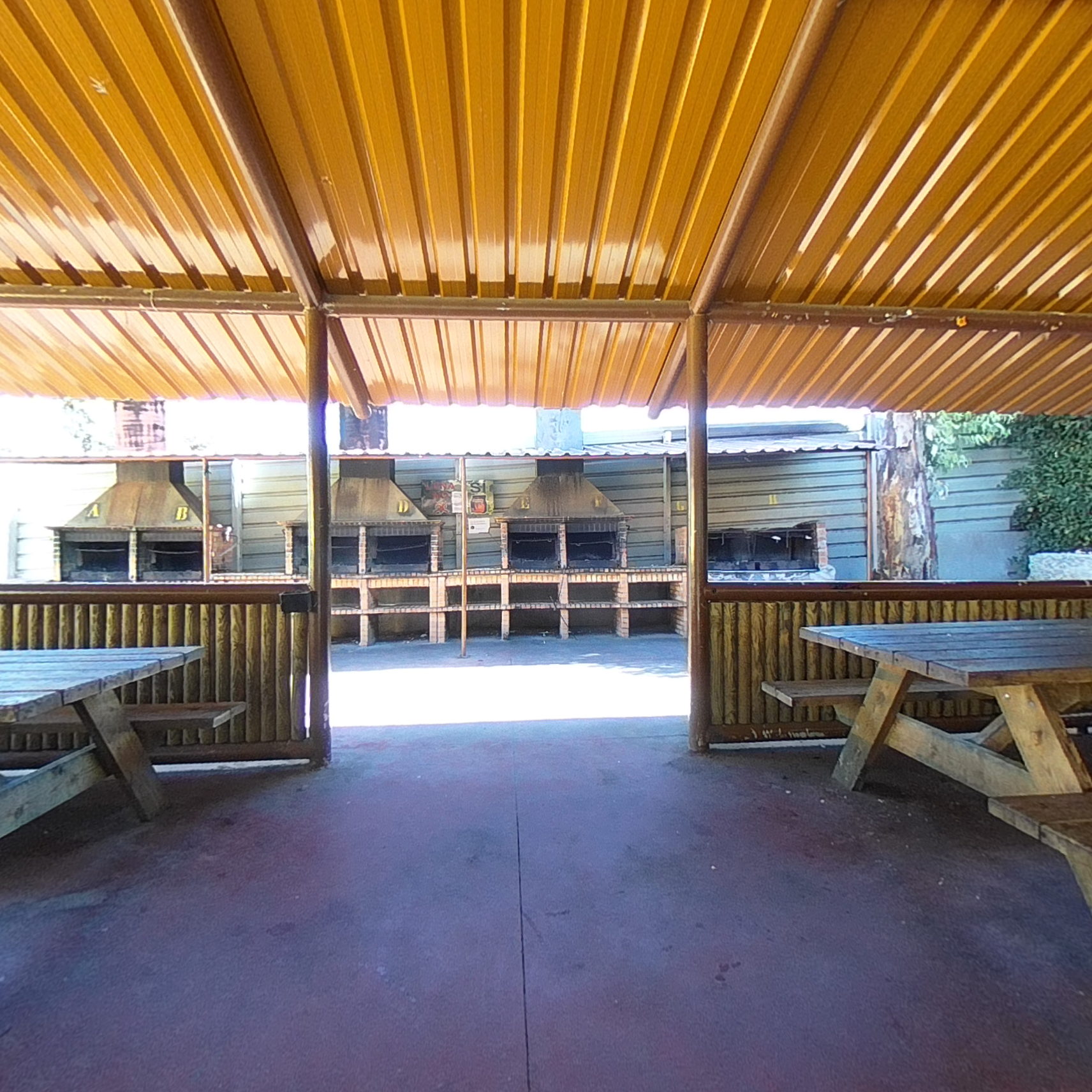 terraza de BBQ